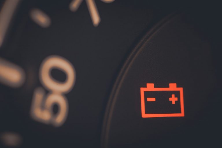 car battery indicator window clear
